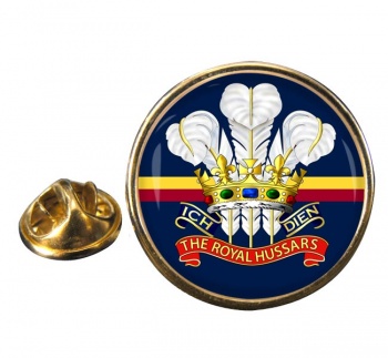 Royal Hussars (Prince of Wales's Own) (British Army) Round Pin Badge