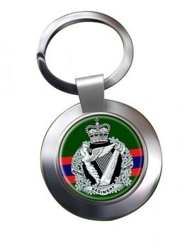 Royal Irish Regiment (British Army) Chrome Key Ring