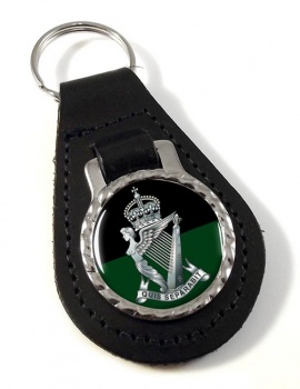Royal Irish Rifles (British Army) Leather Key Fob