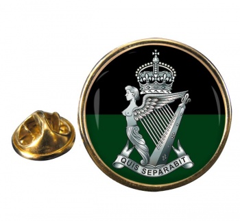 Royal Irish Rifles (British Army) Round Pin Badge