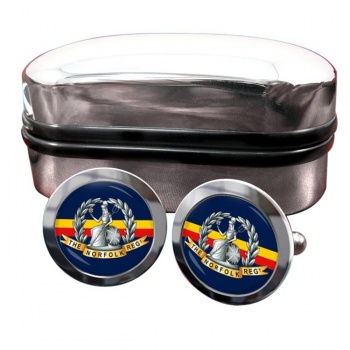 Royal Norfolk Regiment (British Army) Round Cufflinks