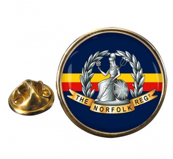 Royal Norfolk Regiment (British Army) Round Pin Badge