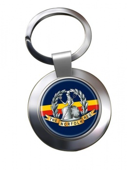Royal Norfolk Regiment (British Army) Chrome Key Ring
