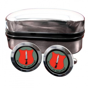 School of Infantry (British Army) Round Cufflinks