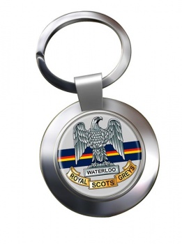 Royal Scots Greys (British Army) Chrome Key Ring