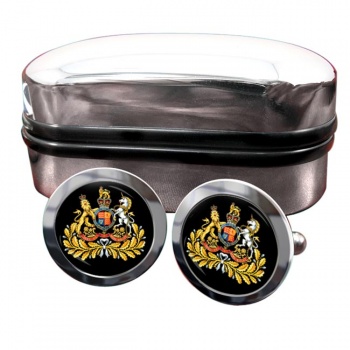 Sergeant Major British Army Round Cufflinks