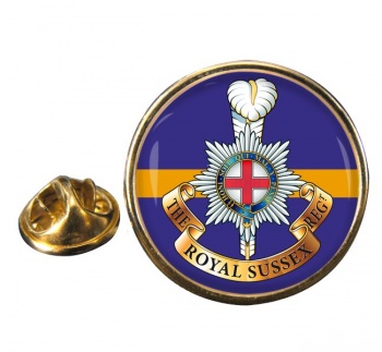 Royal Sussex Regiment (British Army) Round Pin Badge