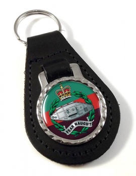 Royal Tank Regiment (British Army) Leather Key Fob