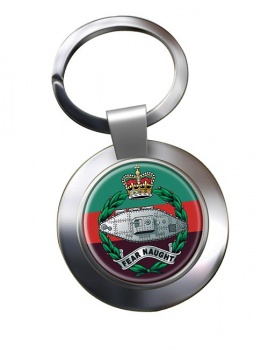 Royal Tank Regiment (British Army) Chrome Key Ring