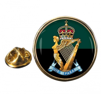 Royal Ulster Rifles (British Army) Round Pin Badge