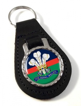 Royal Welsh (British Army) Leather Key Fob