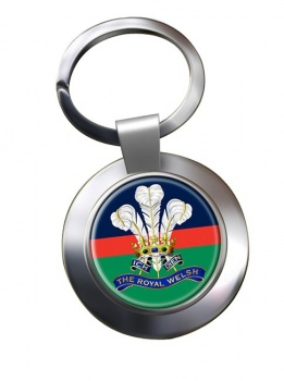 Royal Welsh (British Army) Chrome Key Ring