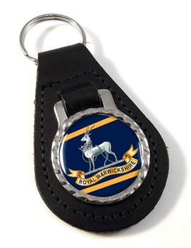 Royal Warwickshire Fusiliers (British Army) Leather Key Fob