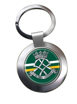 Royal Yeomanry (British Army) Chrome Key Ring