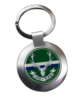 Seaforth Highlanders (British Army) Chrome Key Ring