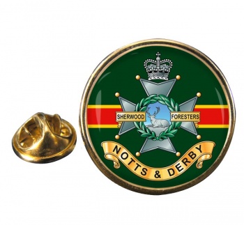 Sherwood Foresters (British Army) Round Pin Badge