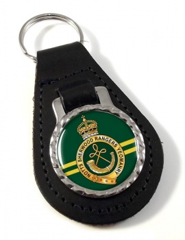 Sherwood Rangers Yeomanry (British Army) Leather Key Fob