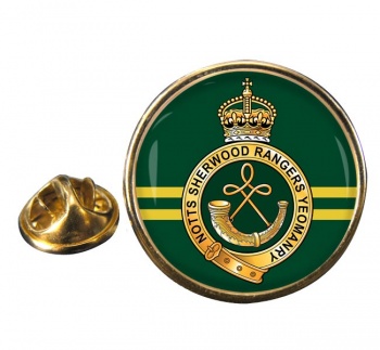 Sherwood Rangers Yeomanry (British Army) Round Pin Badge