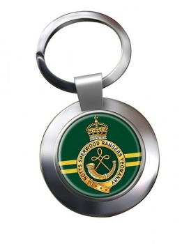 Sherwood Rangers Yeomanry (British Army) Chrome Key Ring