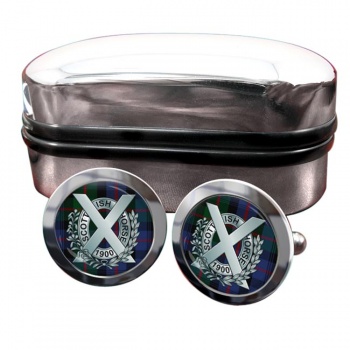 Scottish Horse (British Army) Round Cufflinks