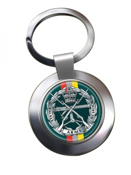 Small Arms School Corps (British Army) Chrome Key Ring
