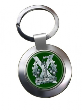 Tyneside Scottish Regiment (British Army) Chrome Key Ring