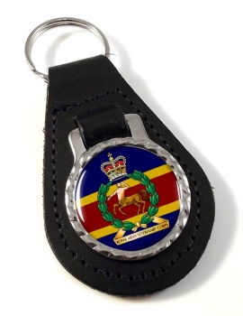 Royal Army Veterinary Corps (British Army) Leather Key Fob