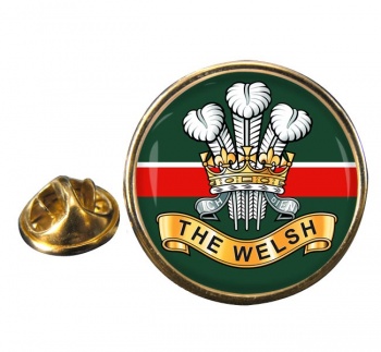 Welsh Regiment (British Army) Round Pin Badge