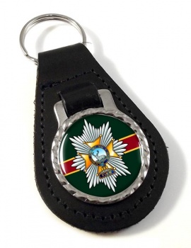 Worcestershire & Sherwood Foresters Regiment (British Army) Leather Key Fob