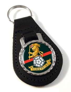 Yorkshire Regiment (British Army) Leather Key Fob