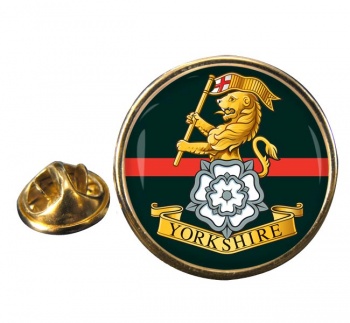 Yorkshire Regiment (British Army) Round Pin Badge