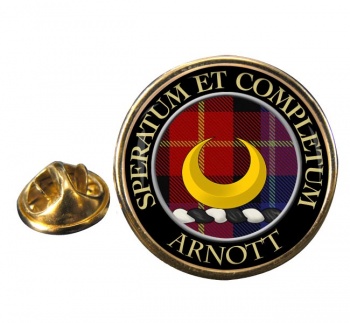 Arnott Scottish Clan Round Pin Badge