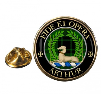 Arthur Modern Scottish Clan Round Pin Badge