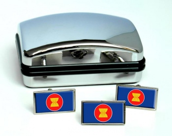 Association-of-Southeast-Asian-Nations-ASEAN Flag Cufflink and Tie Pin Set