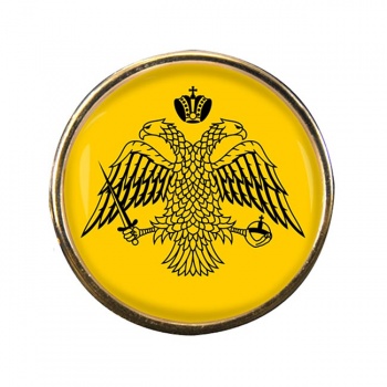 Mount Athos (Greek Orthodox Church) Round Pin Badge