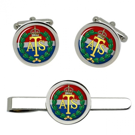 ATS, Auxiliary Territorial Service, British Army Cufflinks and Tie Clip Set