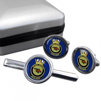 Attack Division R.A.N. Round Cufflink and Tie Clip Set