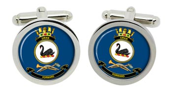 HMAS Swan Royal Australian Navy Cufflinks in Box