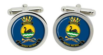 HMAS Westralia Royal Australian Navy Cufflinks in Box