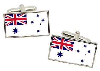 Royal Australian Navy Flag Cufflinks in Box