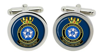 Royal Australian Navy Police Cufflinks in Box