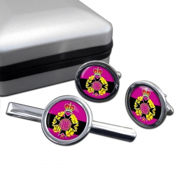 Royal Australian Army Chaplains Department Round Cufflink and Tie Clip Set