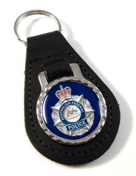 Australian Federal Police Leather Key Fob