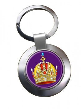 Austrian Imperial Crown Chrome Key Ring