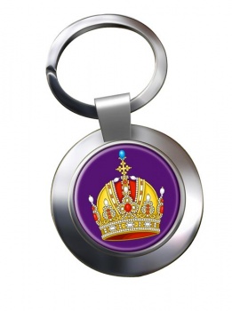 Austrian Imperial Crown Chrome Key Ring