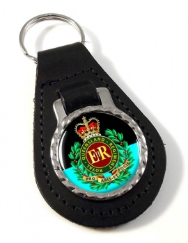 Royal Queensland Regiment (Australian Army) Leather Key Fob