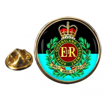 Royal Queensland Regiment (Australian Army) Round Pin Badge