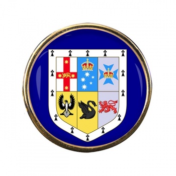 Australia Round Pin Badge