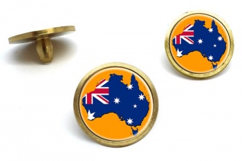 Australian Flag Map Golf Ball Marker