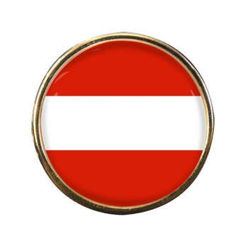 Flagge Osterreichs (Austria) Round Pin Badge